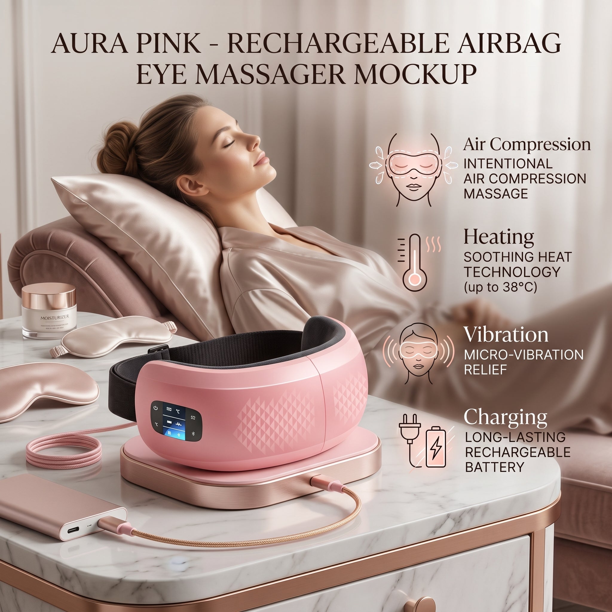 Eye Massager Rechargeable Airbag Massager
