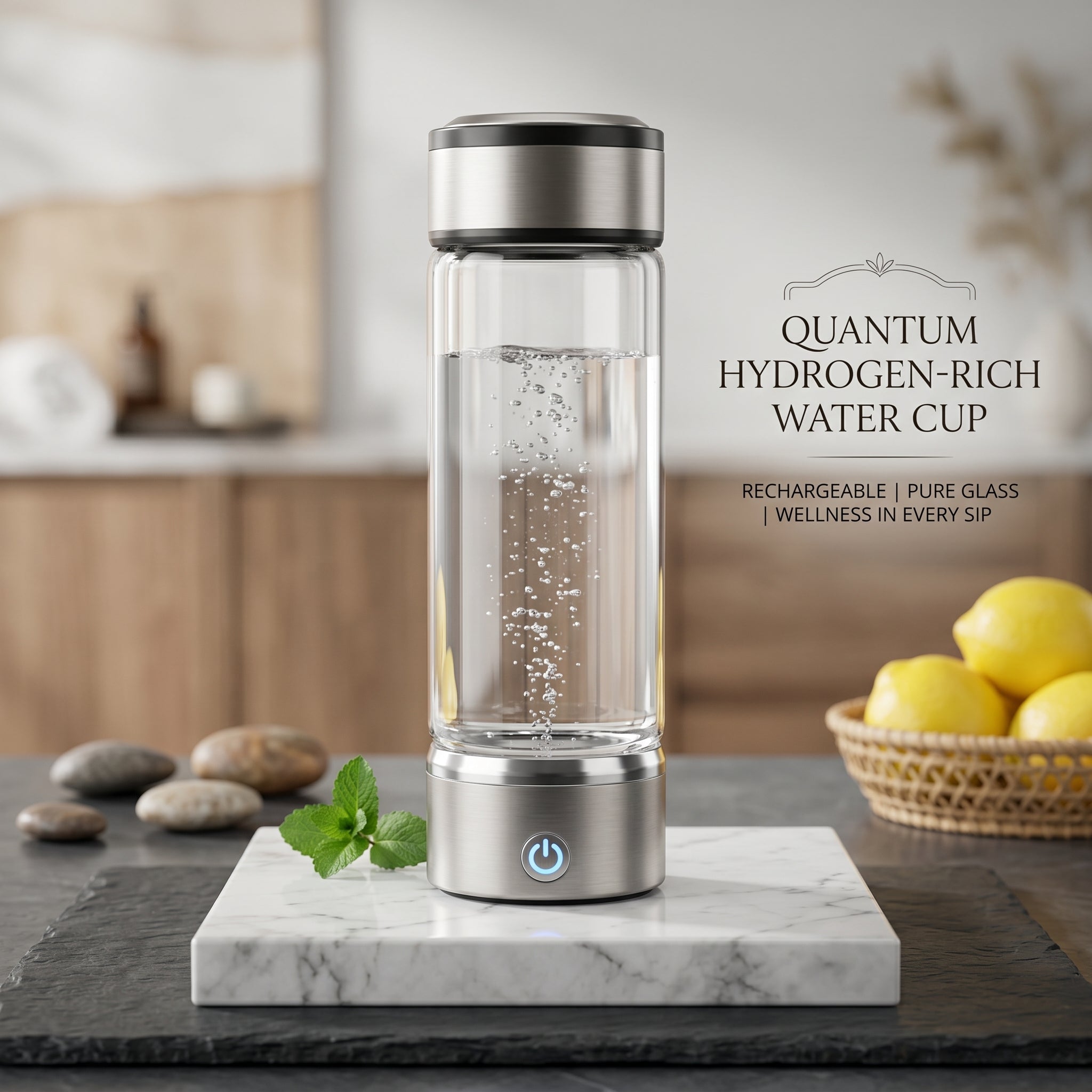 Rechargeable Quantum Hydrogen-rich Water Cup