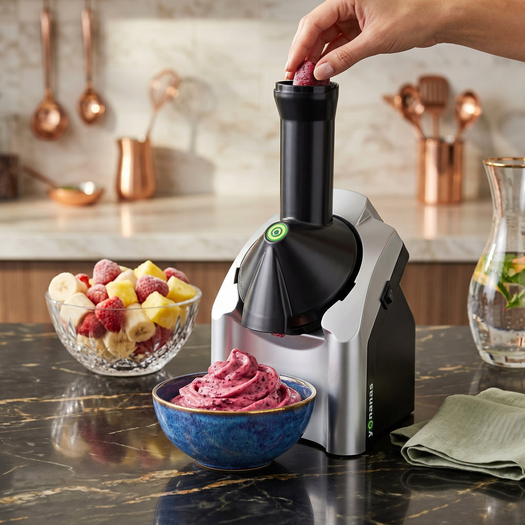 Dessert Frozen Black and Gray Ice Cream Treat Maker