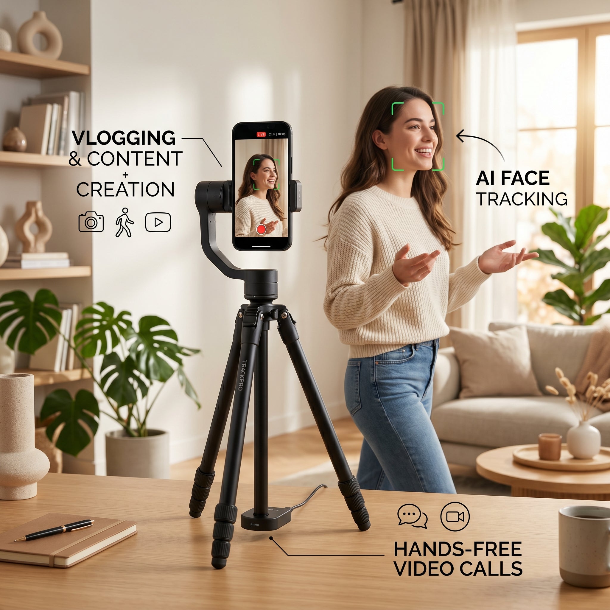 Auto Face Tracking Tripod